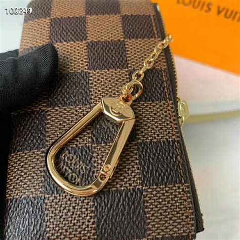 key pouch louis vuitton damier|Louis Vuitton monogram wristlet.